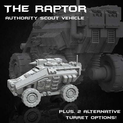 The Raptor, Authority Scout Vehicle - Print Minis 