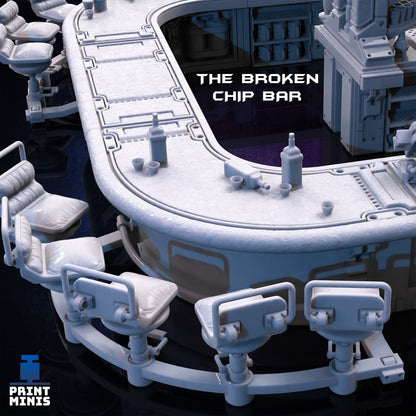 Broken Chip Bar Modular Terrain - Print Minis 