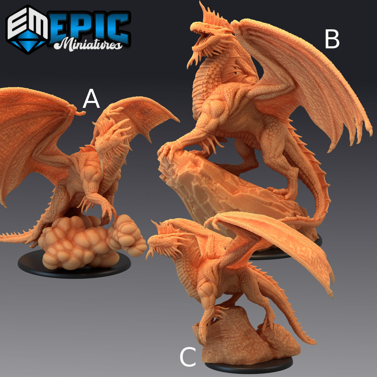 Silver Dragon - Epic Miniatures