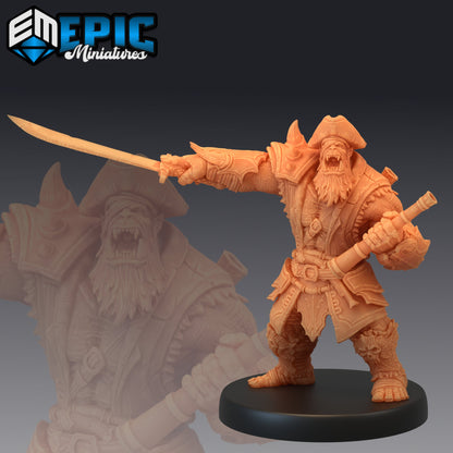 Orc Pirate Captain - Epic Miniatures 