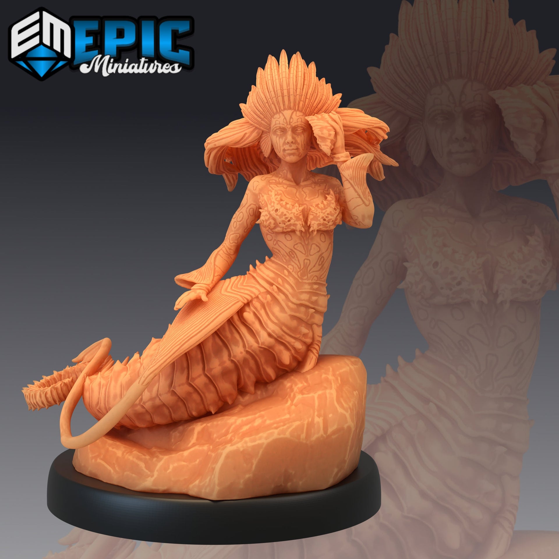 Seahorse Mermaid - Epic Miniatures 