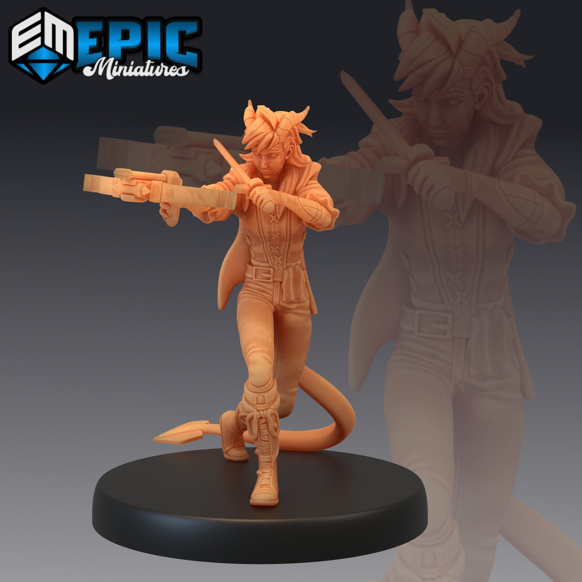 Tiefling Seafarer - Epic Miniatures 