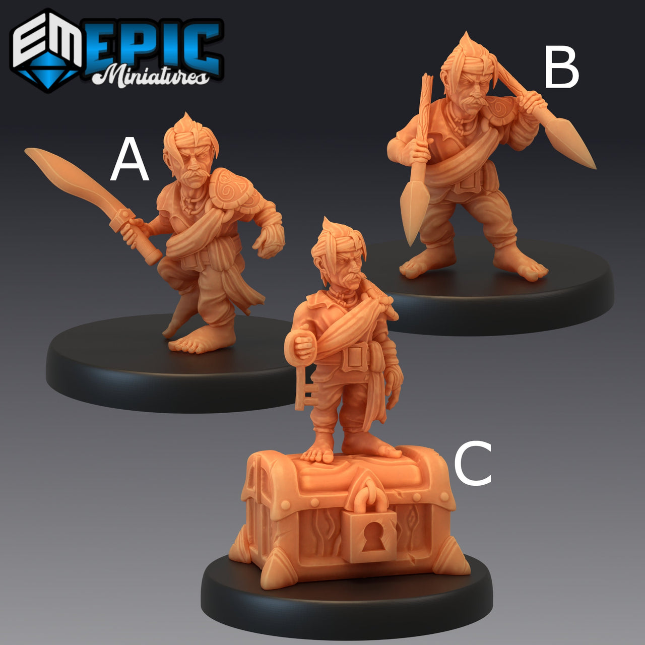 Gnome Pirate - Epic Miniatures