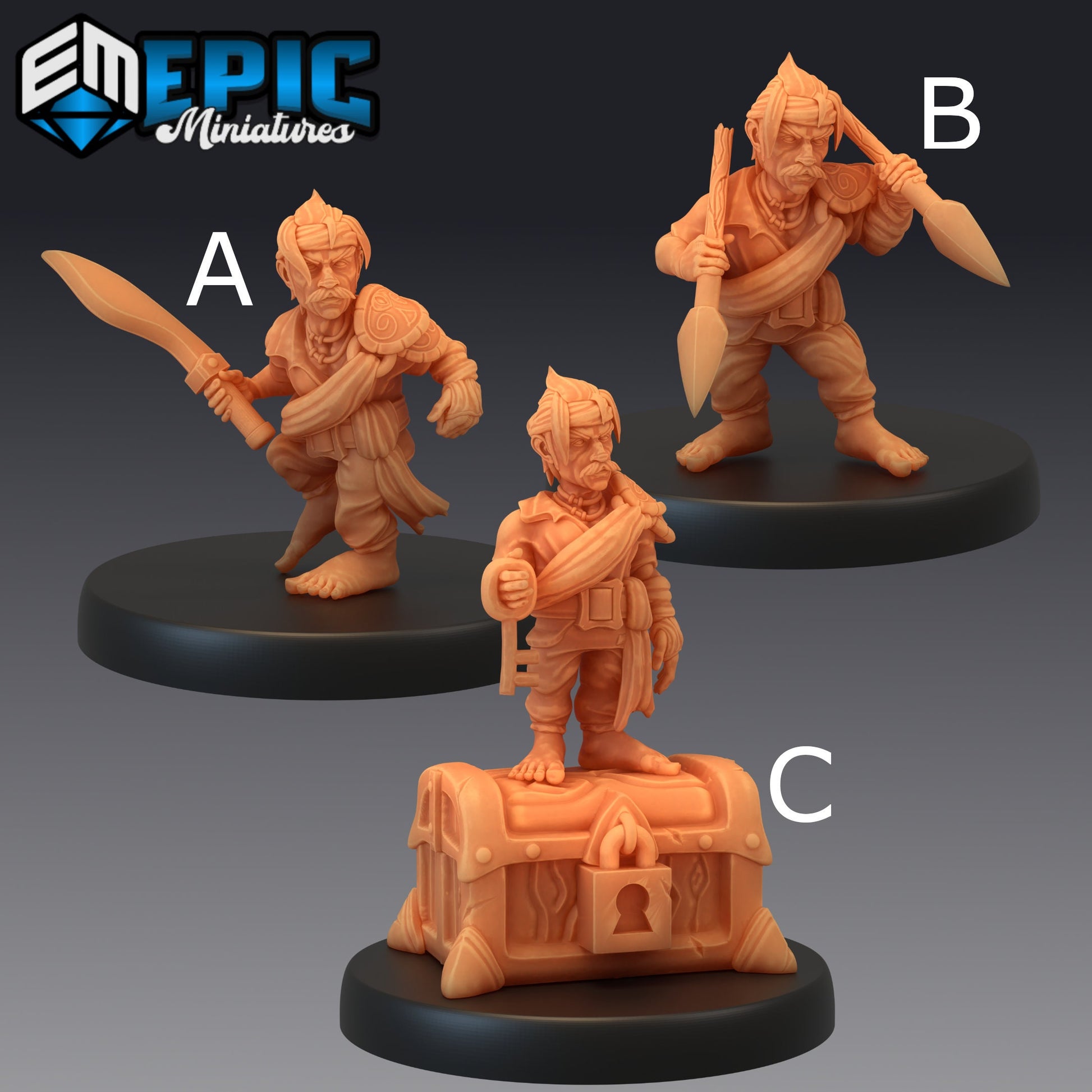 Gnome Pirate - Epic Miniatures 