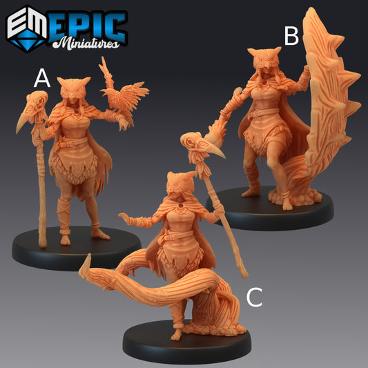 Owlbear Druid - Epic Miniatures 