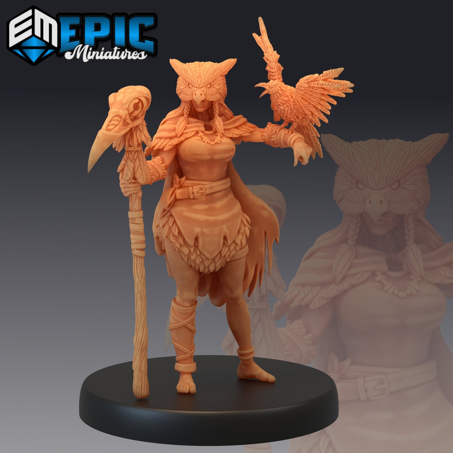 Owlbear Druid - Epic Miniatures 