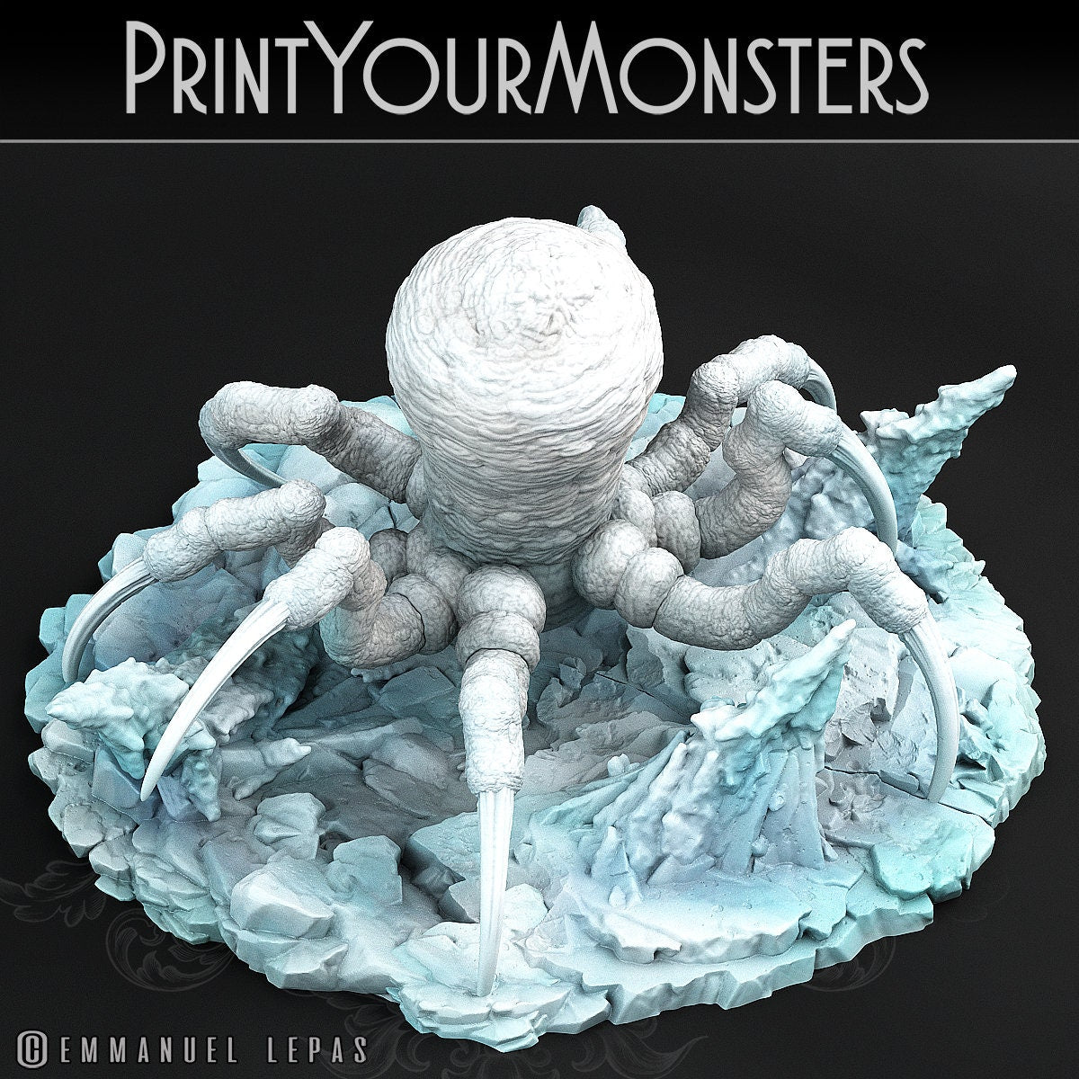 Snowdevil Spiders  Adult - Print Your Monsters 