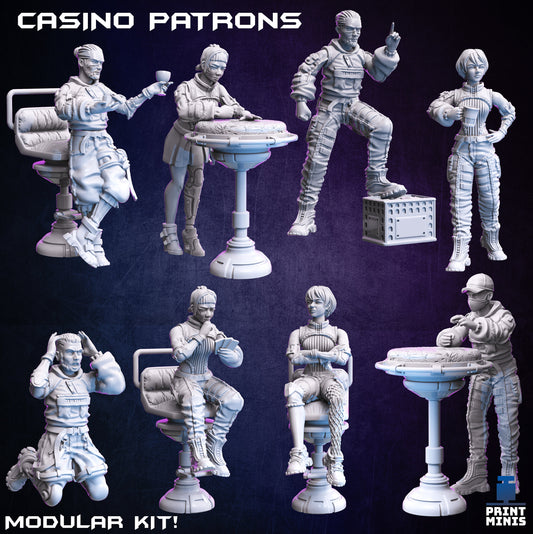 Modular Casino Patrons - Print Minis 