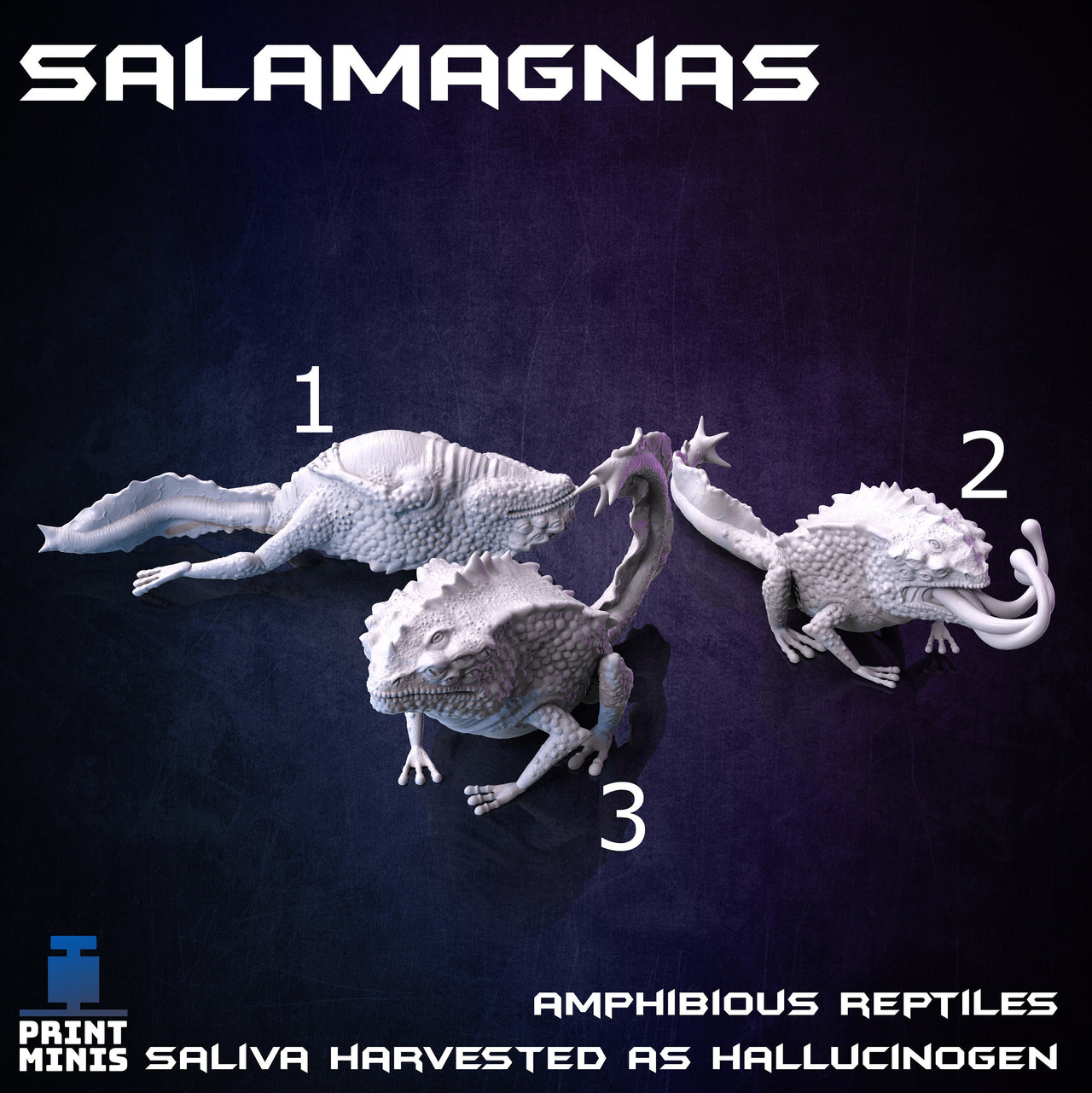 Salamagna Amphibious Reptile - Print Minis
