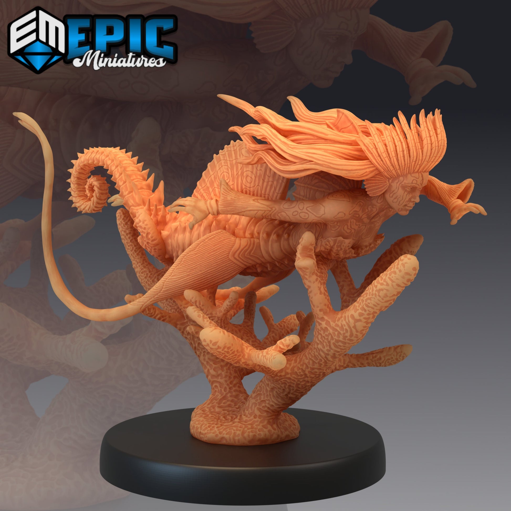 Seahorse Mermaid - Epic Miniatures 