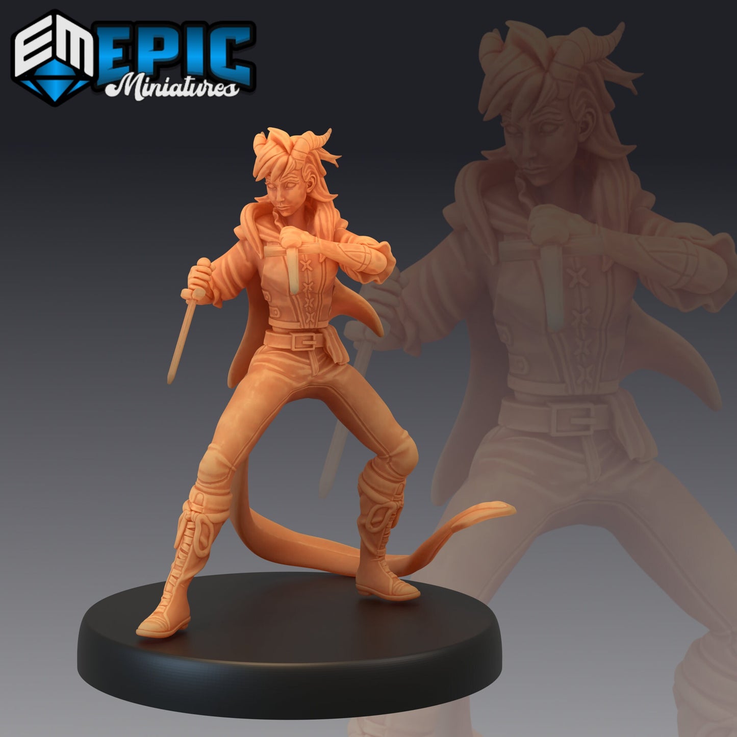 Tiefling Seafarer - Epic Miniatures 