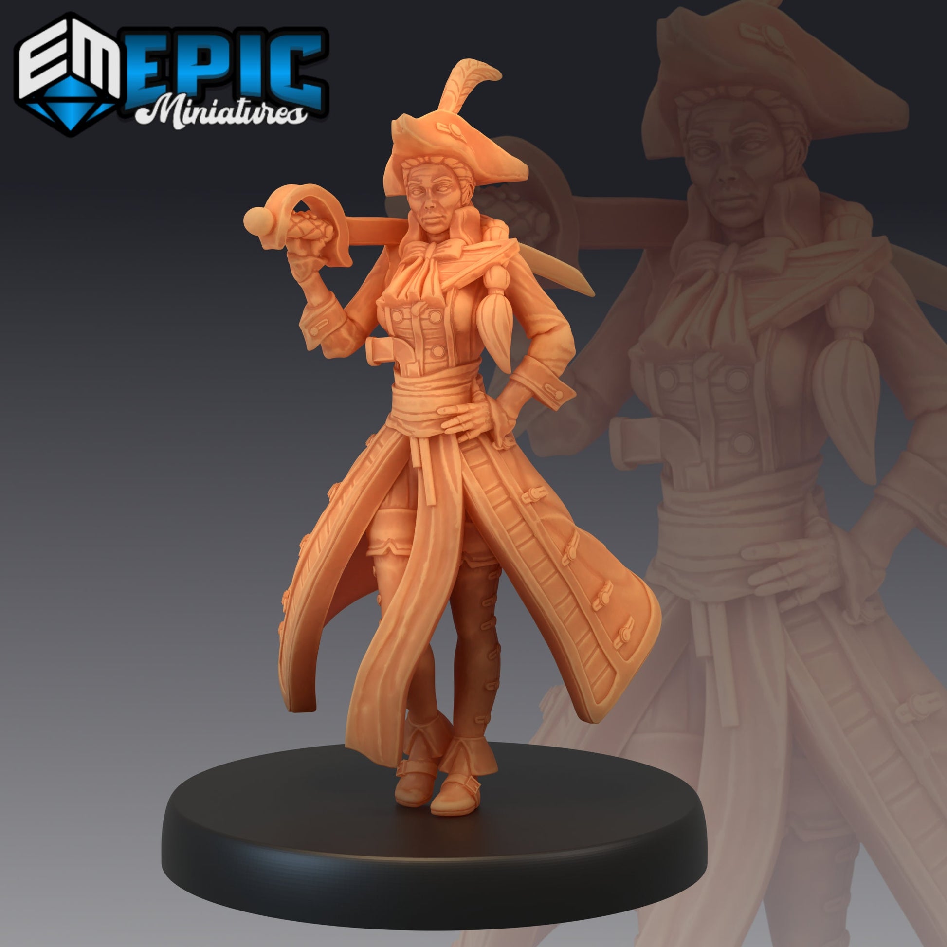 Veteran Captain - Epic Miniatures 