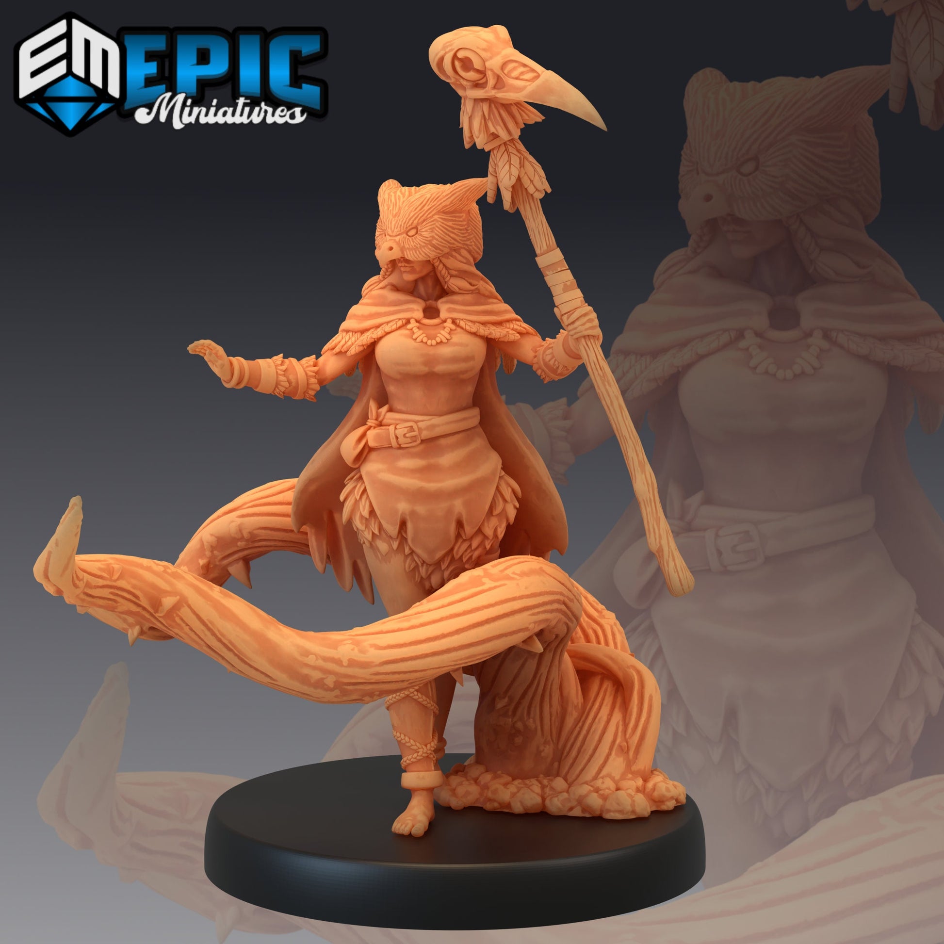 Owlbear Druid - Epic Miniatures 