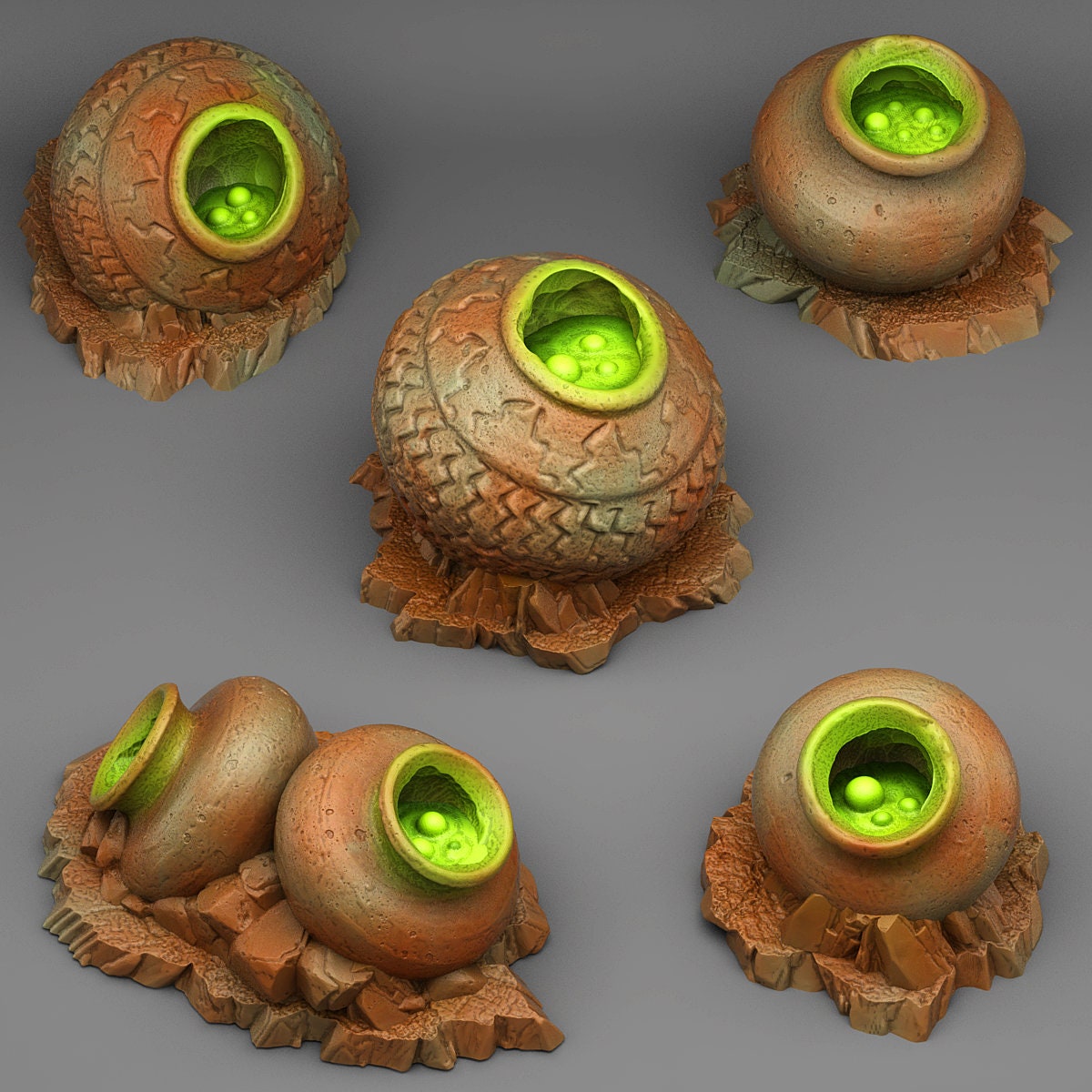 Witch Cauldron Scatter Terrain - Fantastic Plants and Rocks 
