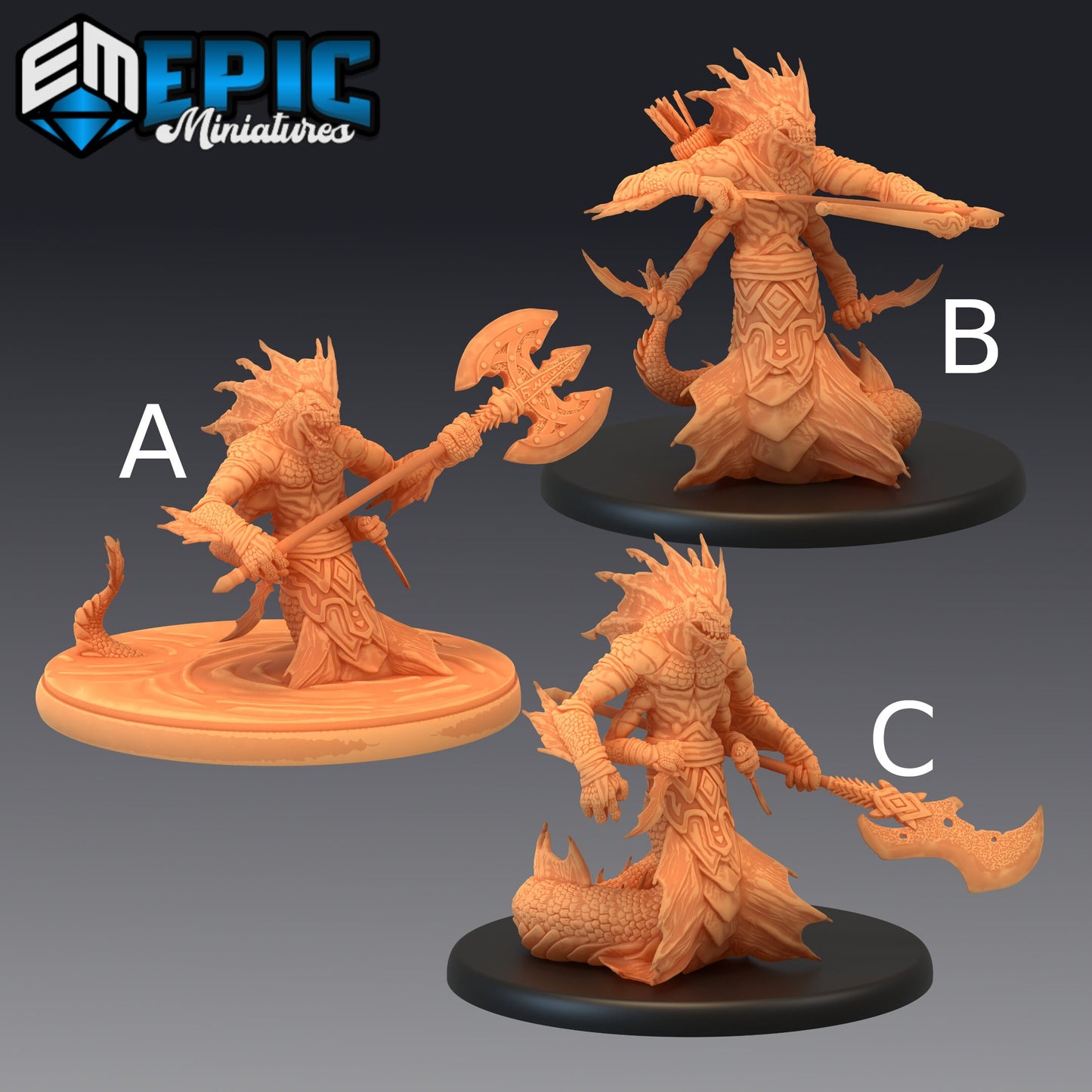 Marsh Naga - Epic Miniatures 