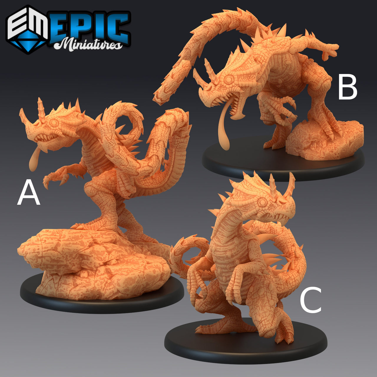 Chameleon Raptor - Epic Miniatures 