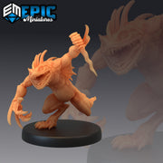 Chaos Toad Warrior - Epic Miniatures 