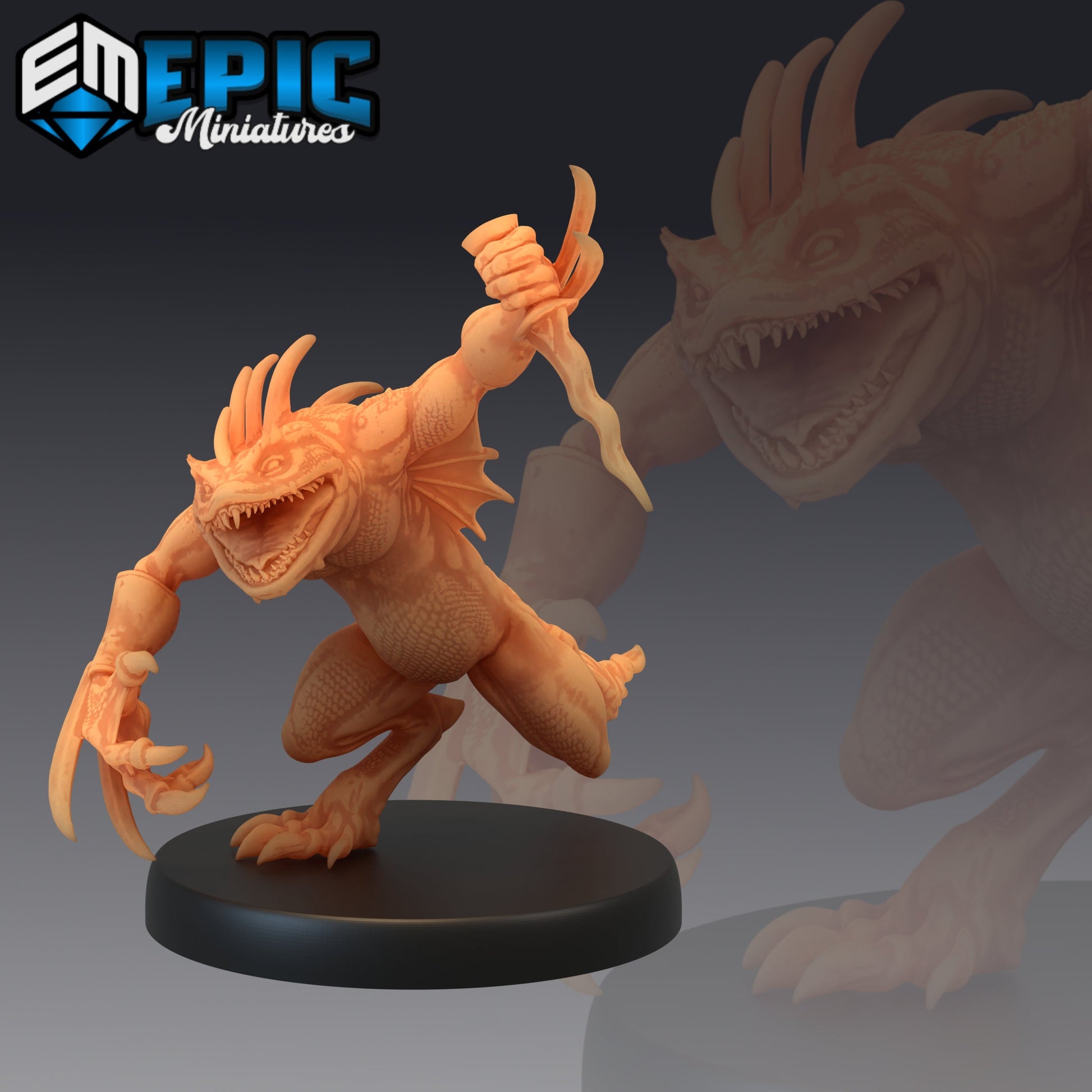 Chaos Toad Warrior - Epic Miniatures 