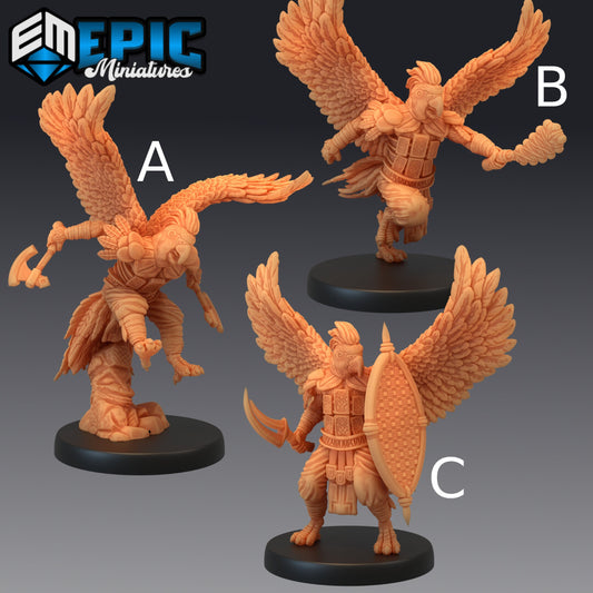 Parrot Folk Warrior - Epic Miniatures 