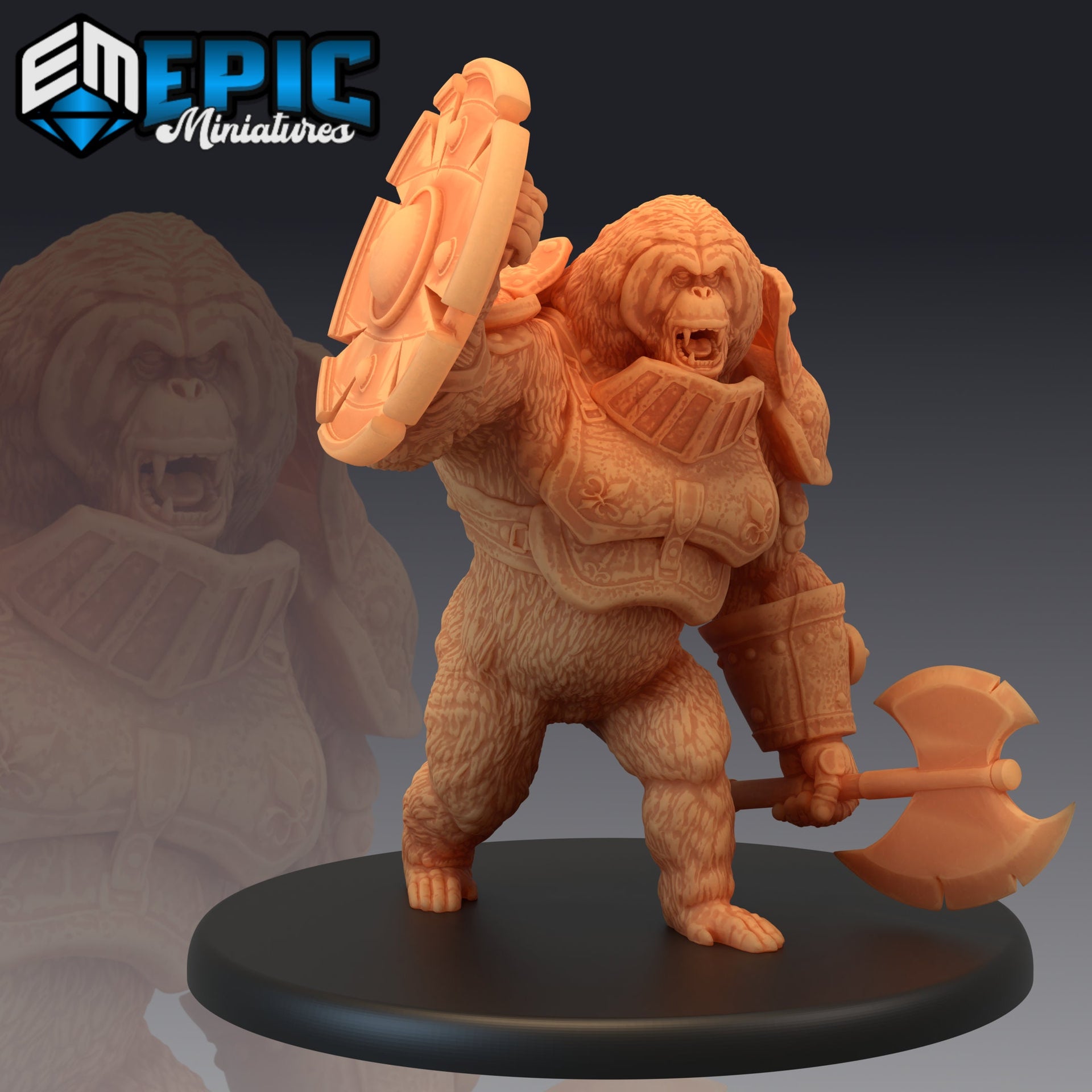 Orangutan Knight - Epic Miniatures 