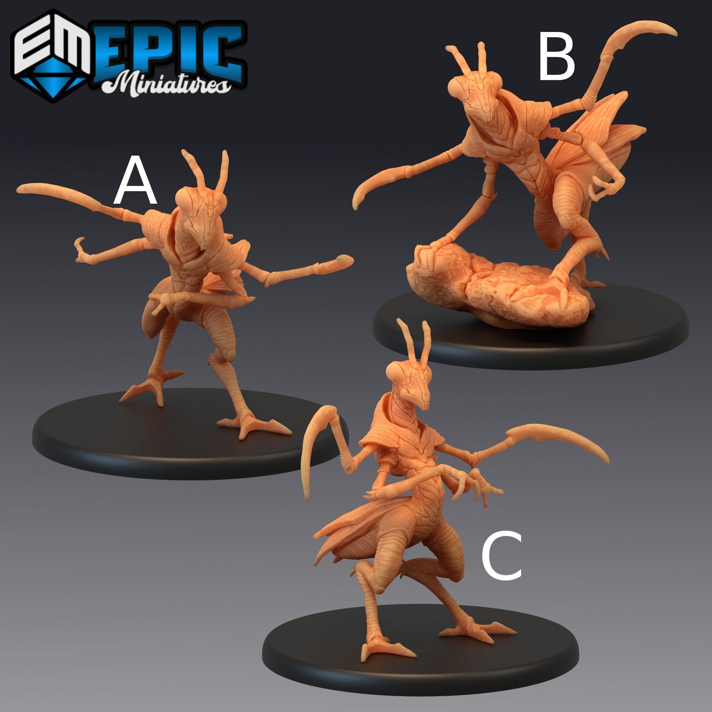 Mantis Folk Warrior - Epic Miniatures 