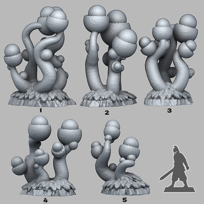 Tentacle Acorn Plants Scatter Terrain - Fantastic Plants and Rocks 