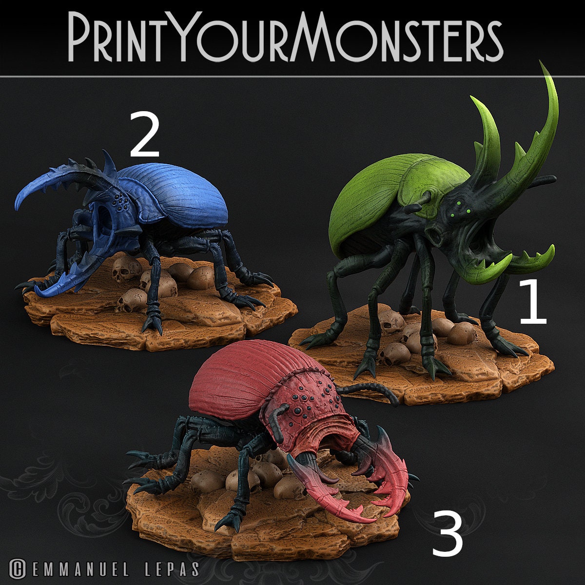 Giant Beetle - Print Your Monsters 