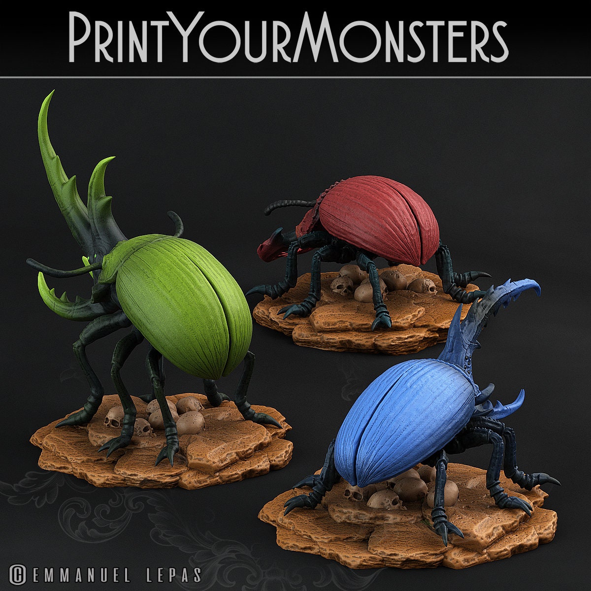 Giant Beetle - Print Your Monsters 