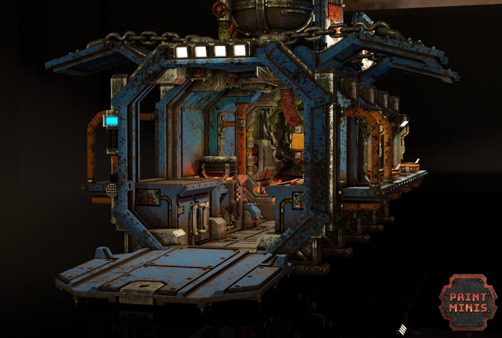 Modular Shipping Container Set - Print Minis 