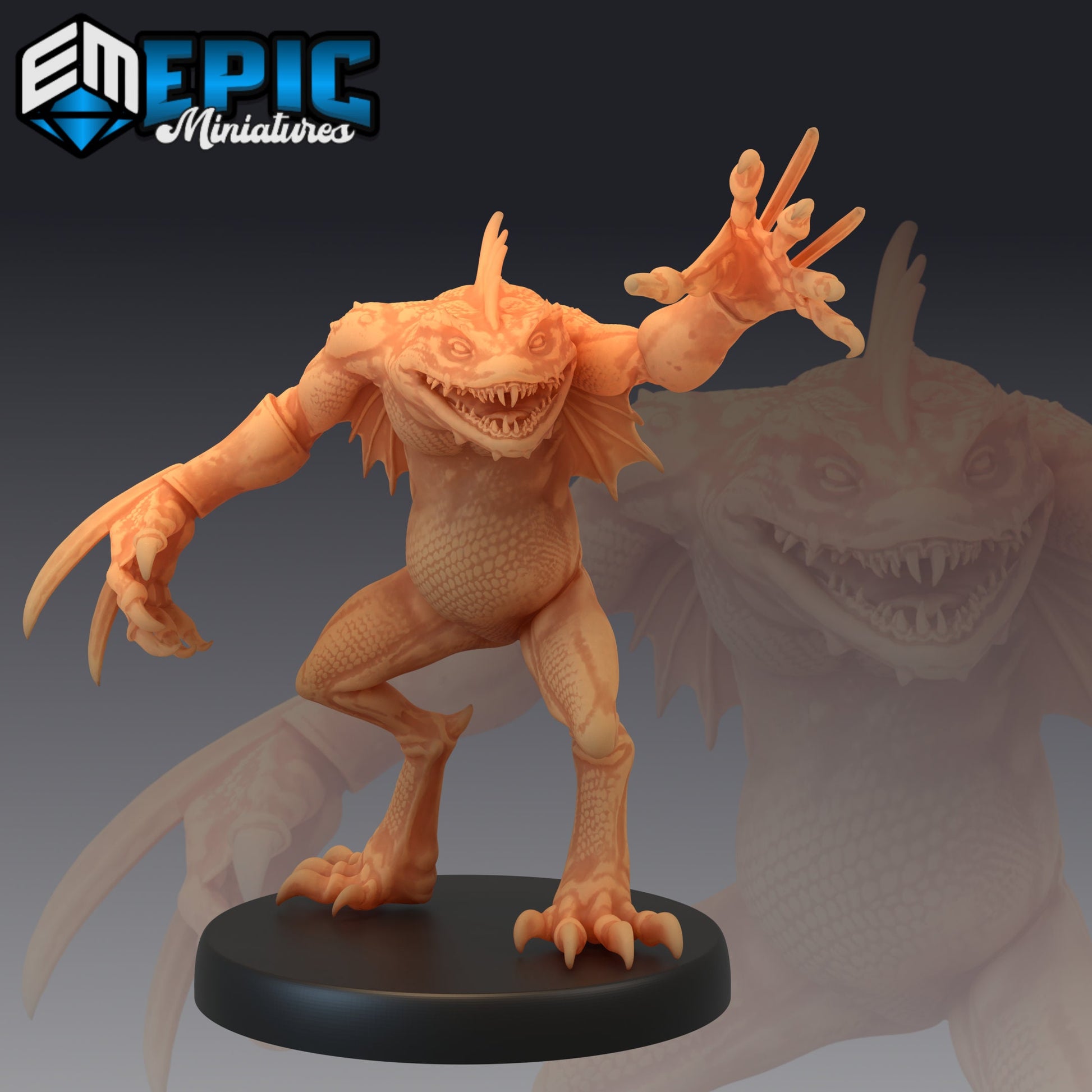 Chaos Toad Warrior - Epic Miniatures 