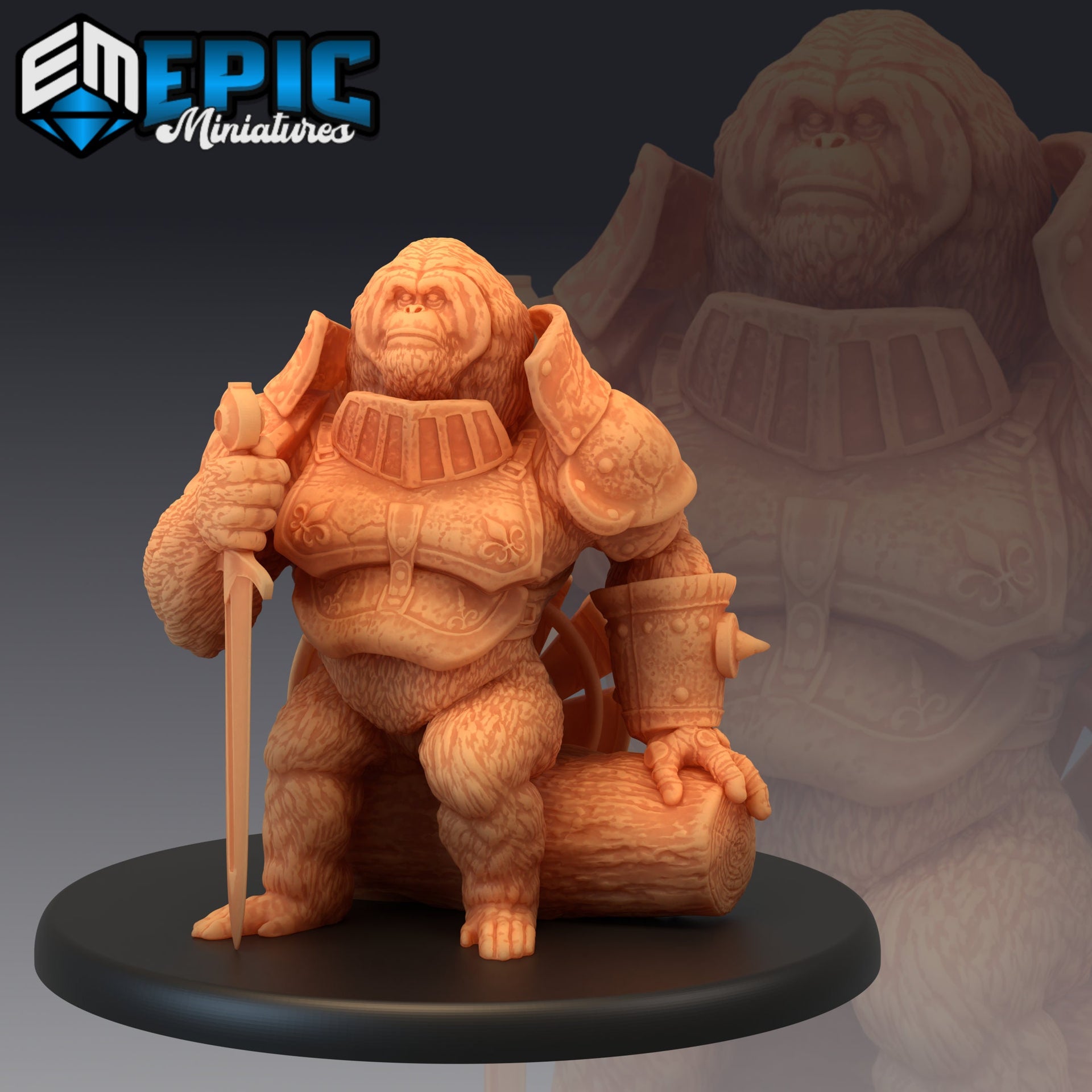 Orangutan Knight - Epic Miniatures 