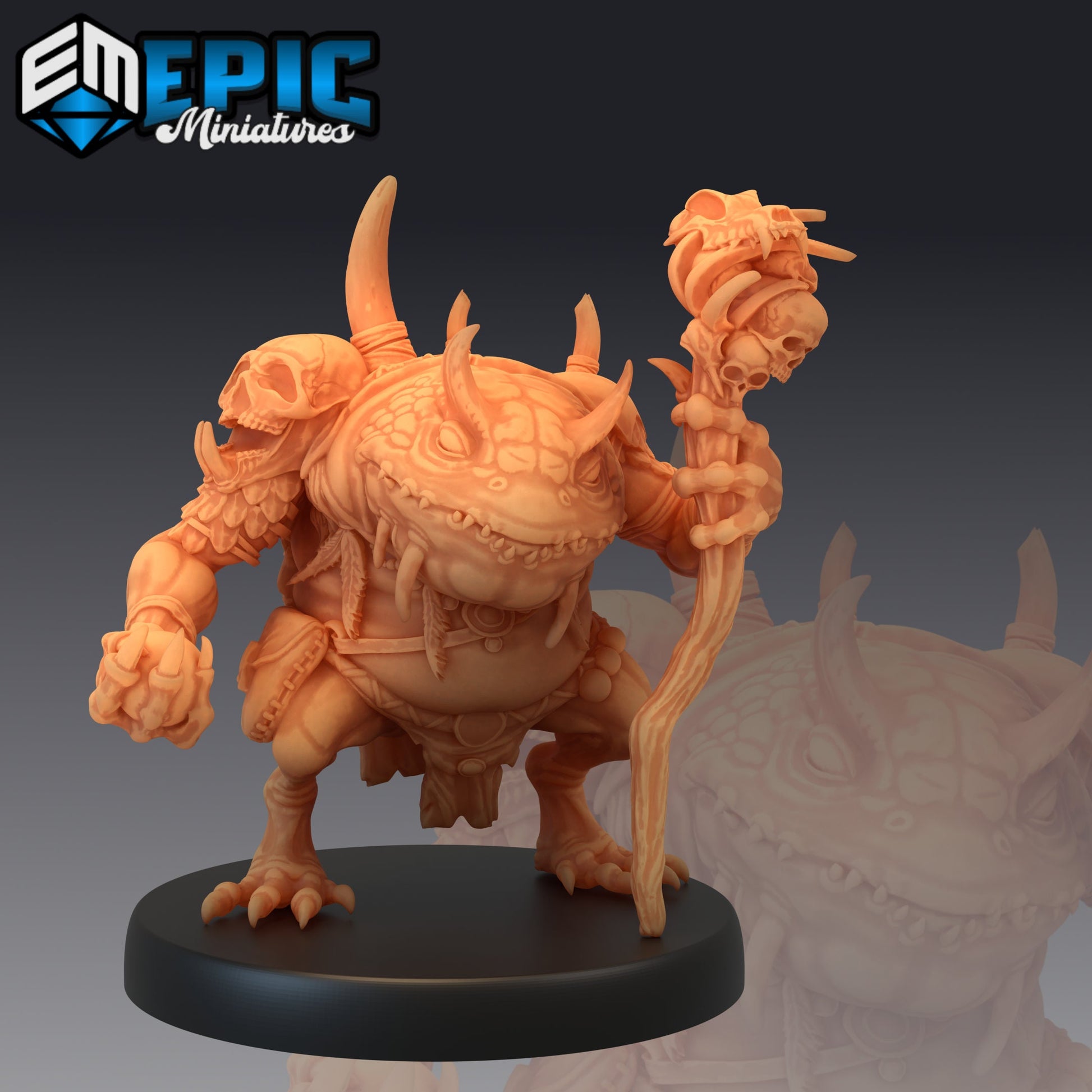 Chaos Toad Shaman - Epic Miniatures 