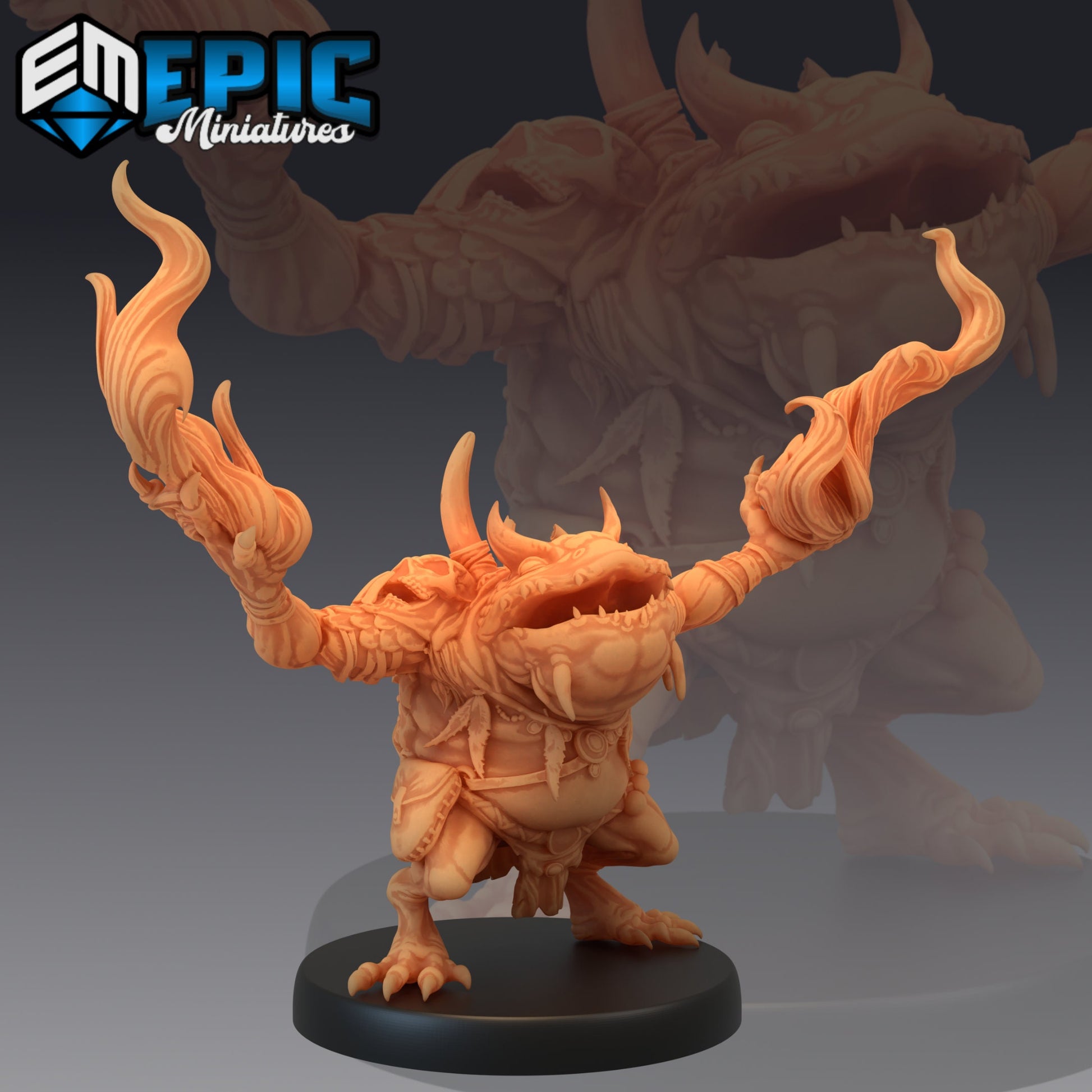 Chaos Toad Shaman - Epic Miniatures 