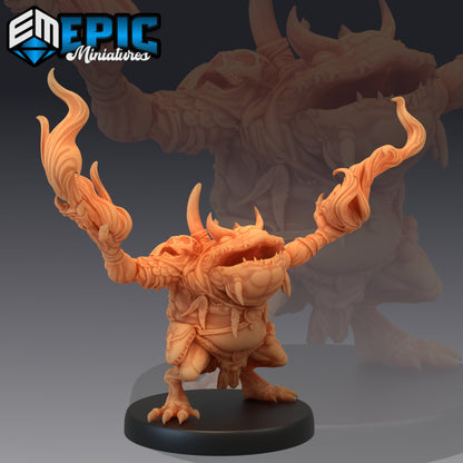 Chaos Toad Shaman - Epic Miniatures 