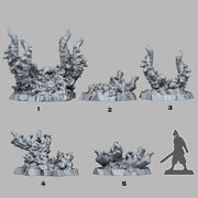 Devil Aberration Stones Scatter Terrain - Fantastic Plants and Rocks 