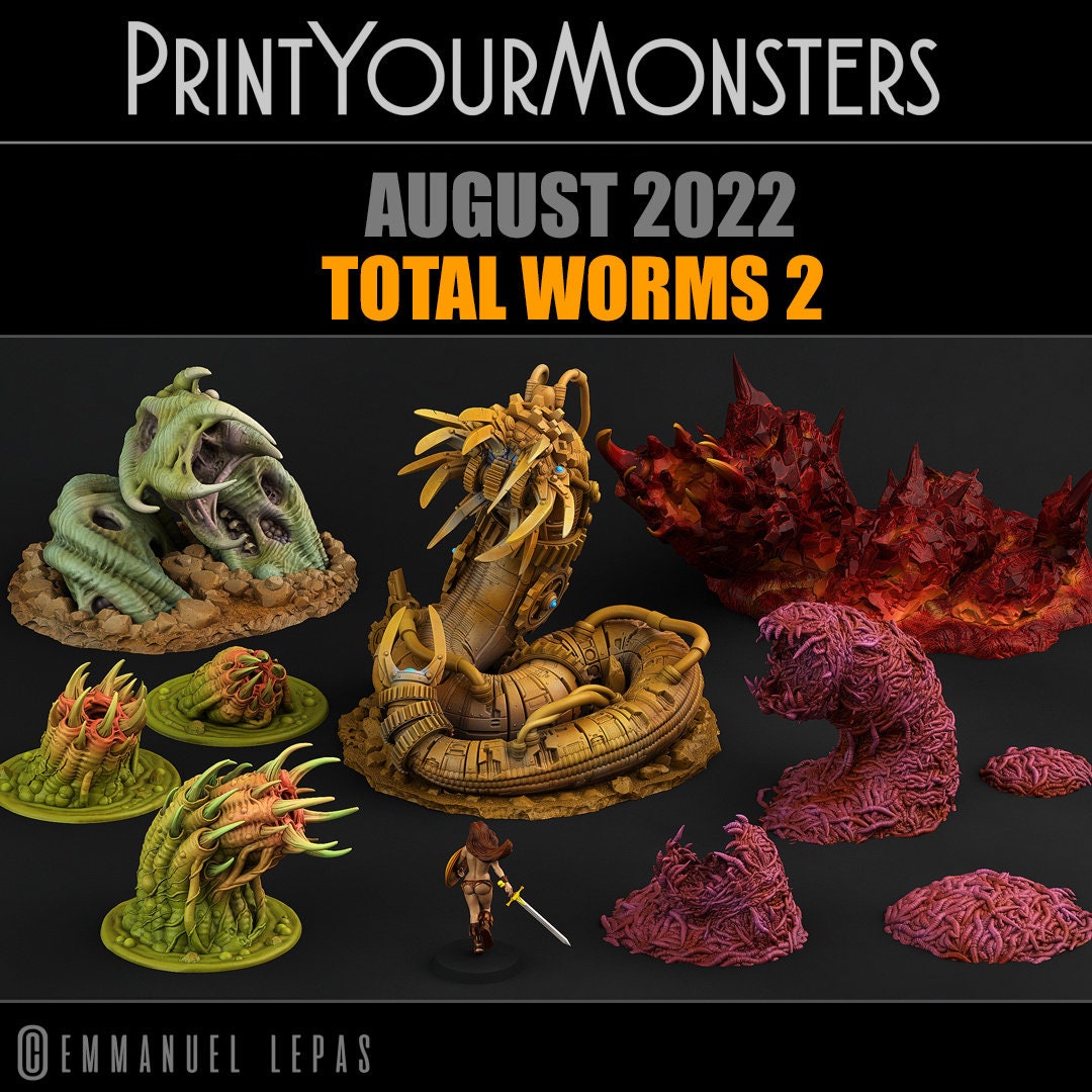 Zombie Worm - Print Your Monsters 