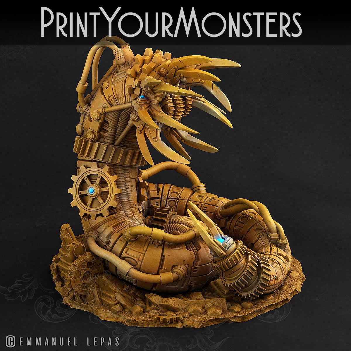 Mechanic Worm - Print Your Monsters