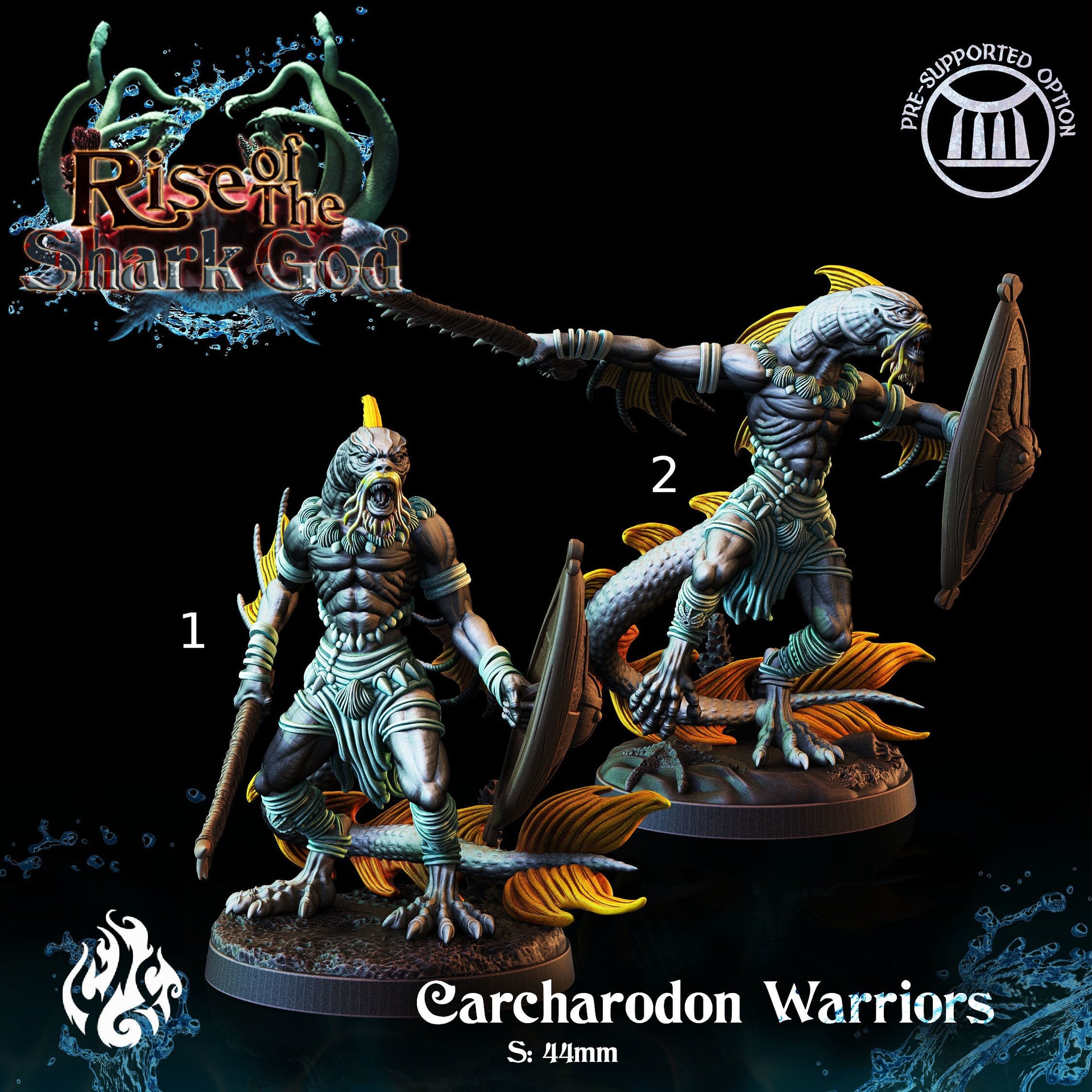 Carcharodon Warriors- Crippled God Foundry- Rise of the Shark God 