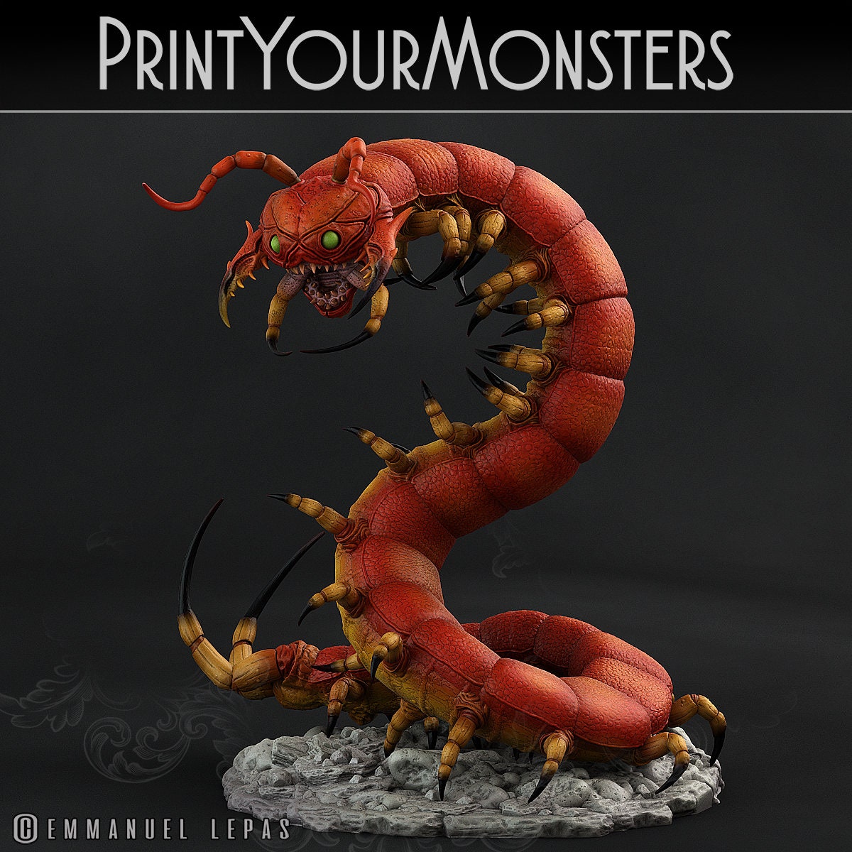Giant Centipede - Print Your Monsters 