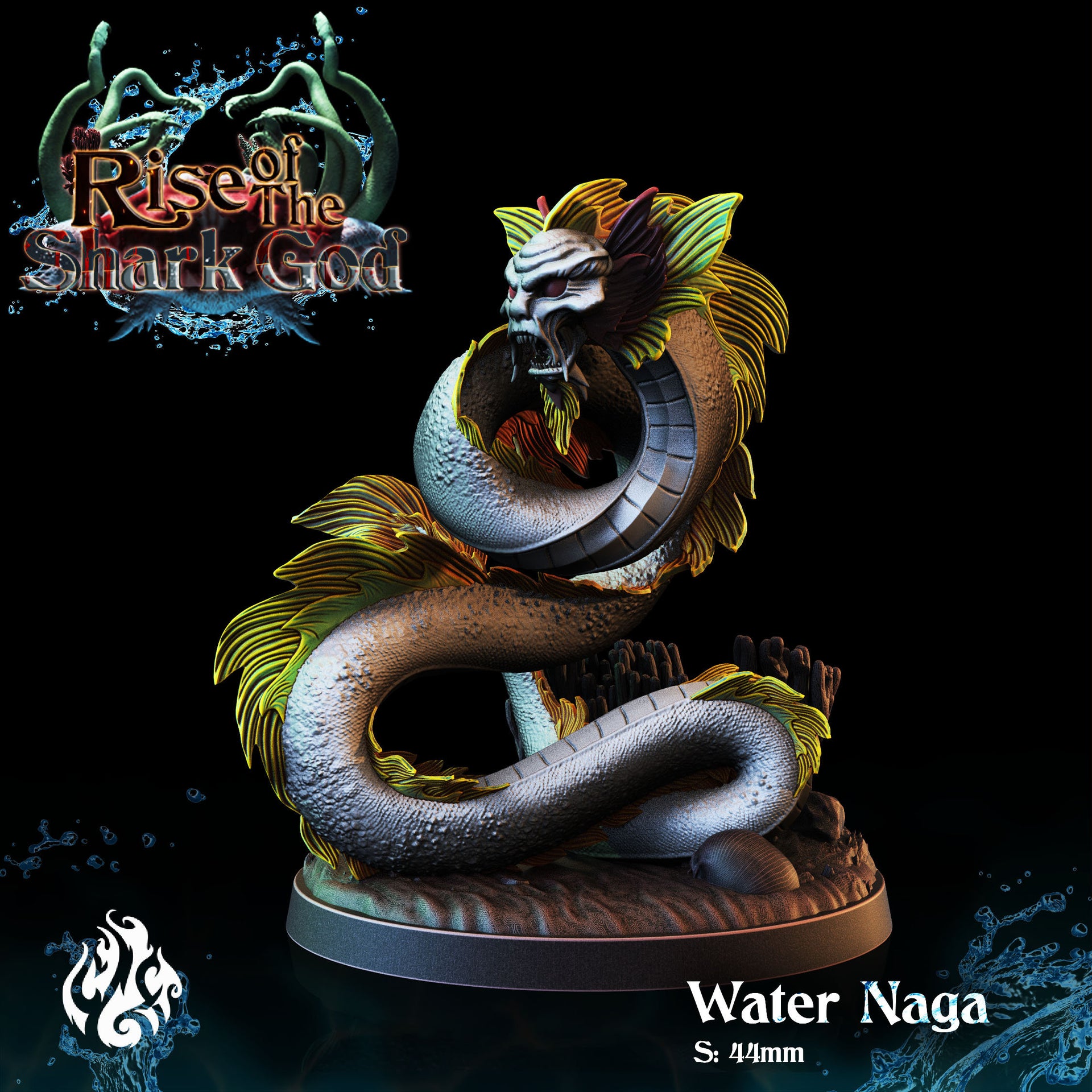 Water Naga - Crippled God Foundry- Rise of the Shark God 