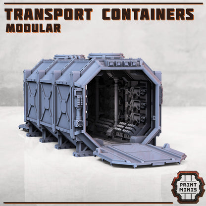 Modular Shipping Container Set - Print Minis 