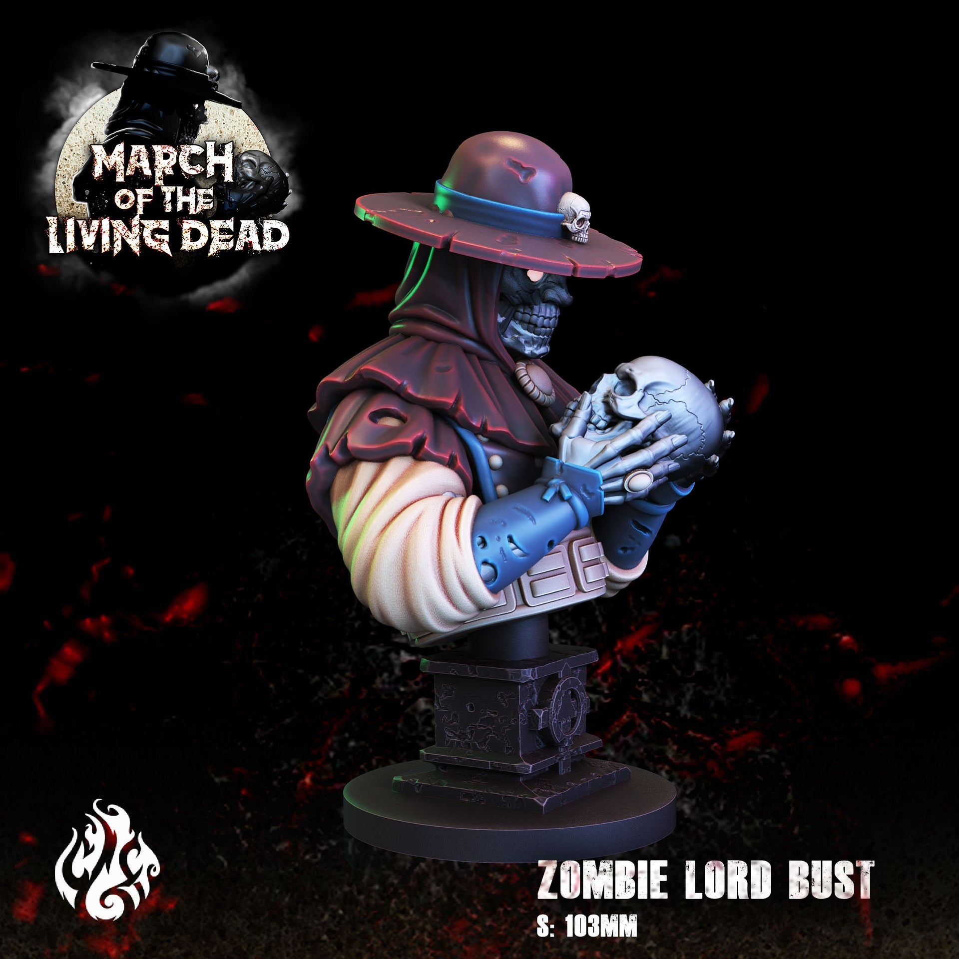 Zombie Lord Bust - Crippled God Foundry - March of the Living Dead 