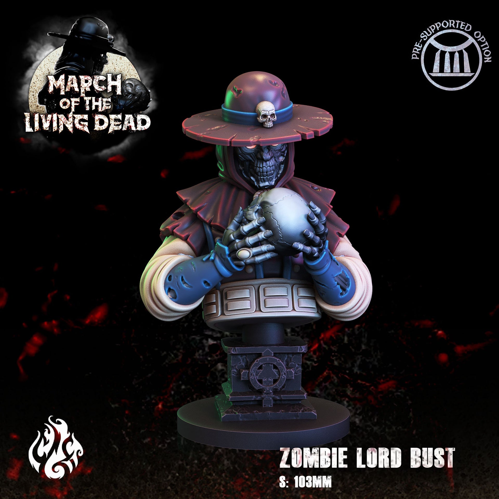 Zombie Lord Bust - Crippled God Foundry - March of the Living Dead 