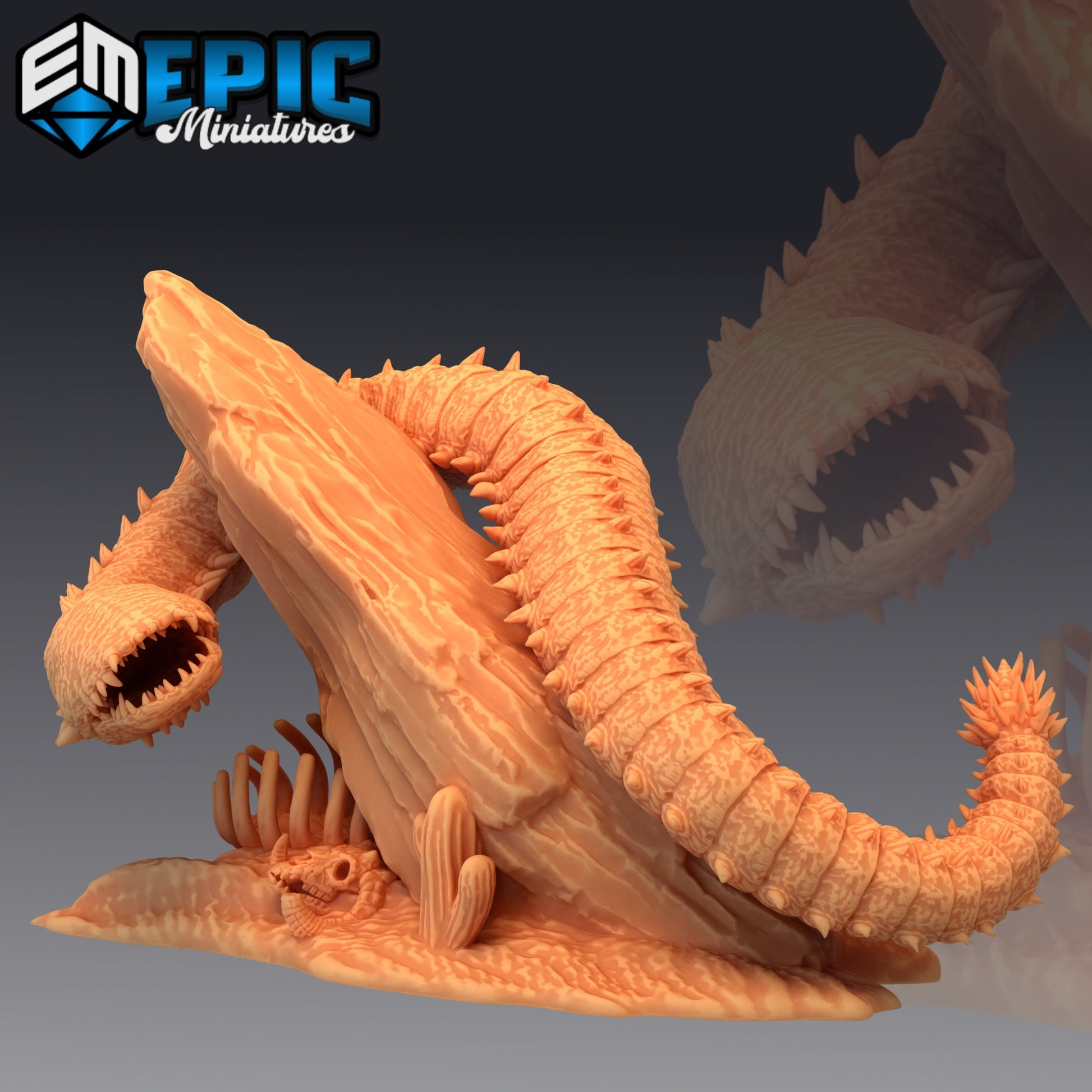 Purple Worm - Epic Miniatures 