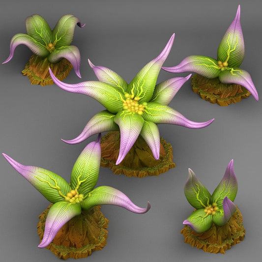 Elegant Poisonous Plant Scatter Terrain - Fantastic Plants and Rocks 