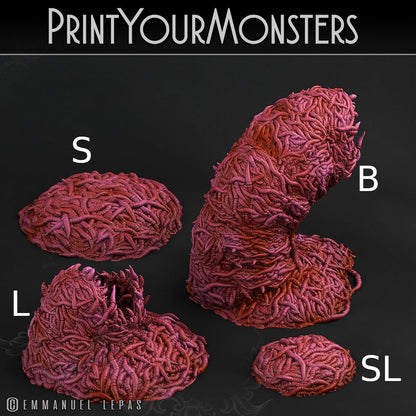 Worms Swarm - Print Your Monsters 