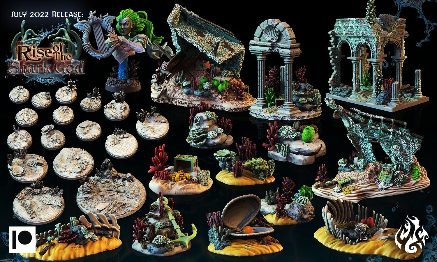 Shipwreck Terrain  - Crippled God Foundry- Rise of the Shark God 