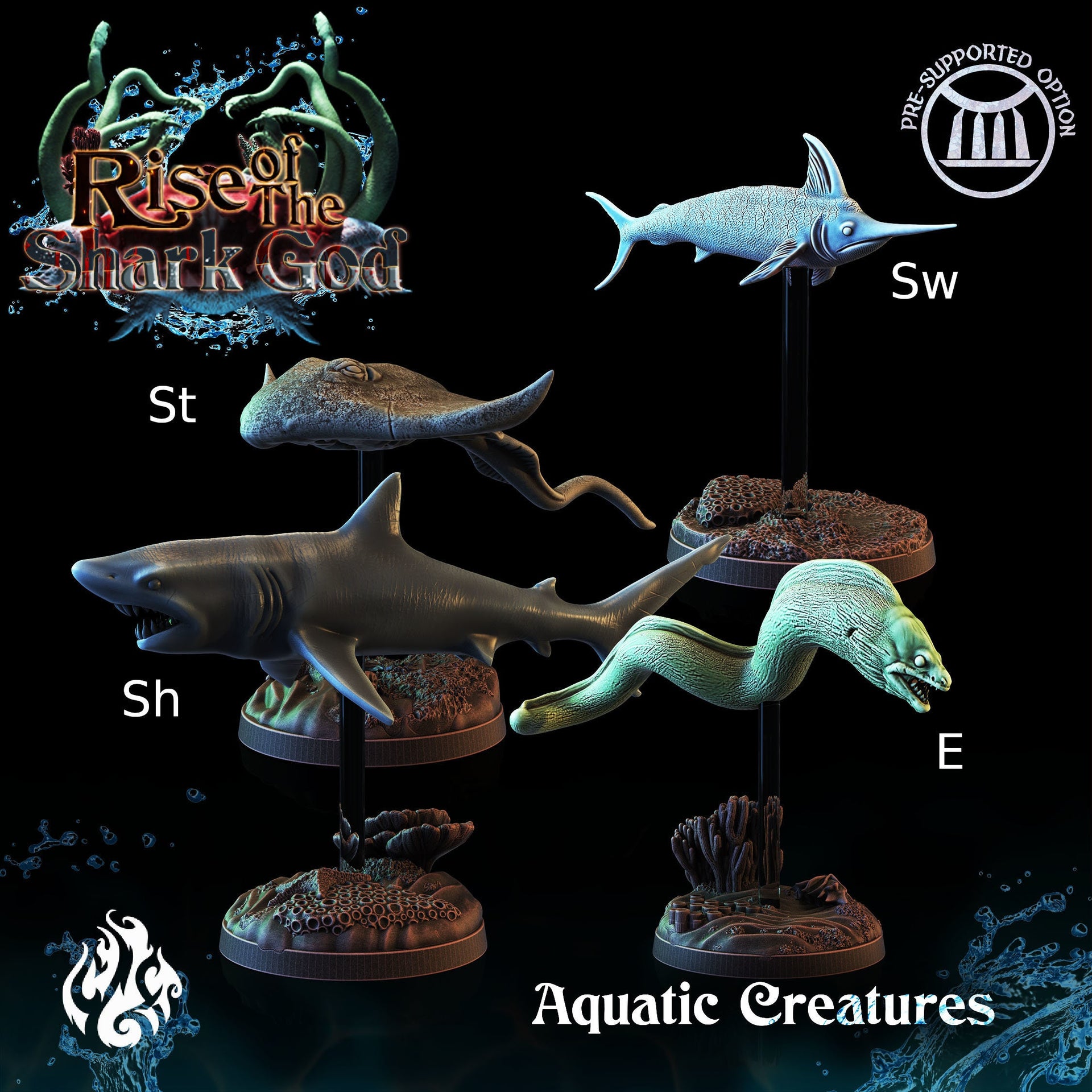 Aquatic Creatures - Crippled God Foundry- Rise of the Shark God 