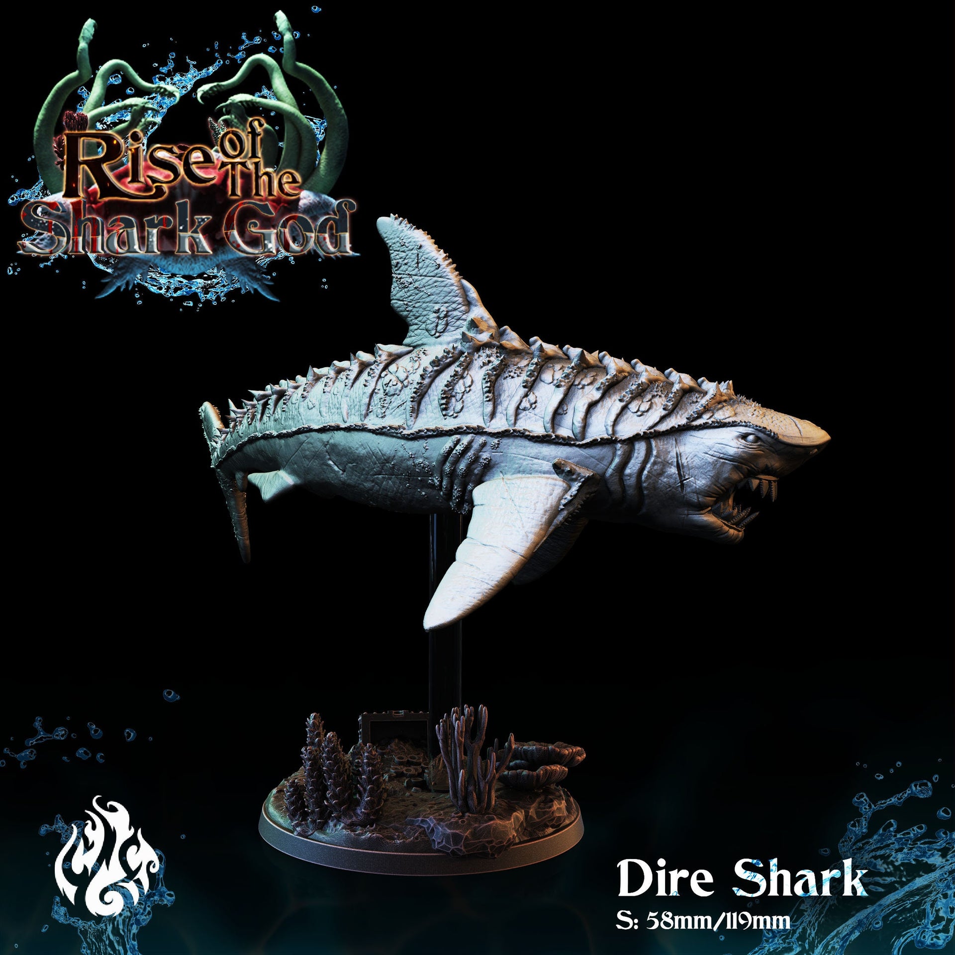 Dire Shark - Crippled God Foundry- Rise of the Shark God 