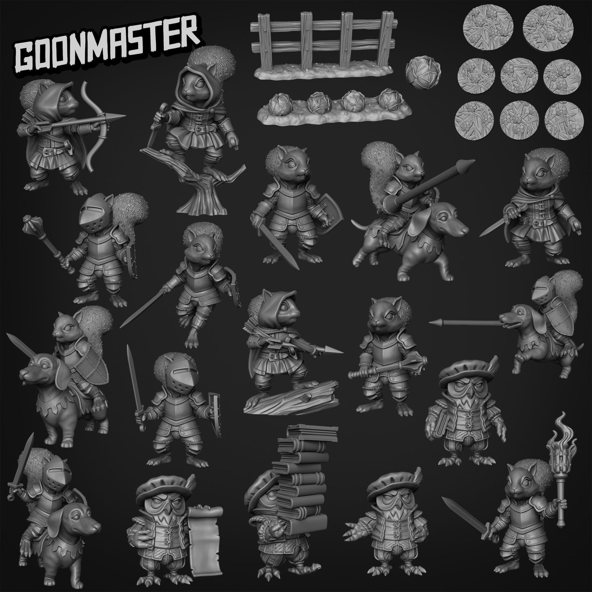 Fence and Cabbages, Garden Terrain - Goonmaster 